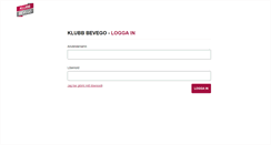 Desktop Screenshot of klubb-bevego.se